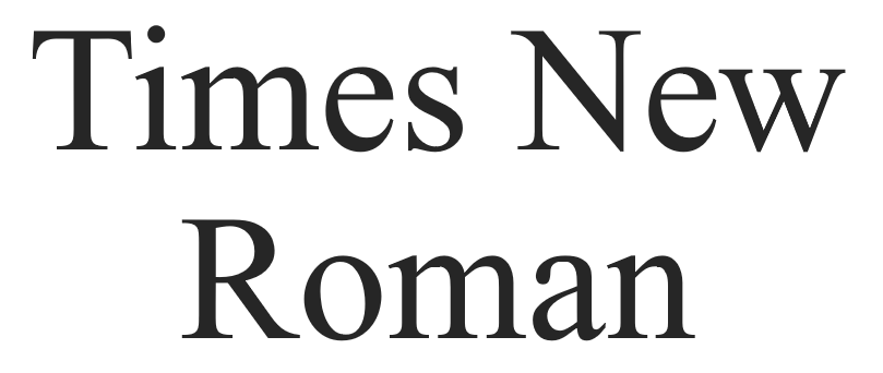 Times-New-Roman tipografías